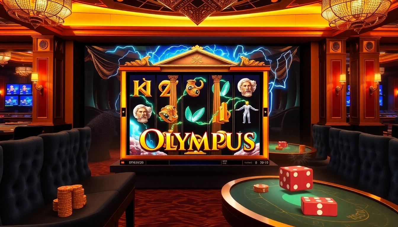 Spin the olympus slot for a chance to win with vibrant graphics and casino luxury ambiance.