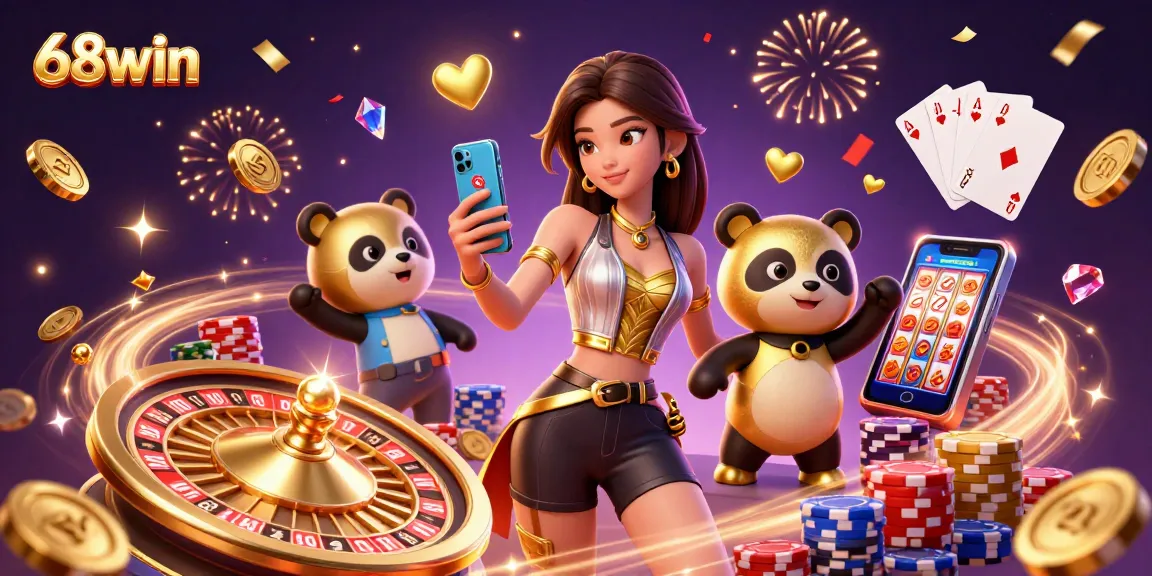 Play exciting games at 68win with the elegant Asian woman and gambler-friendly games around