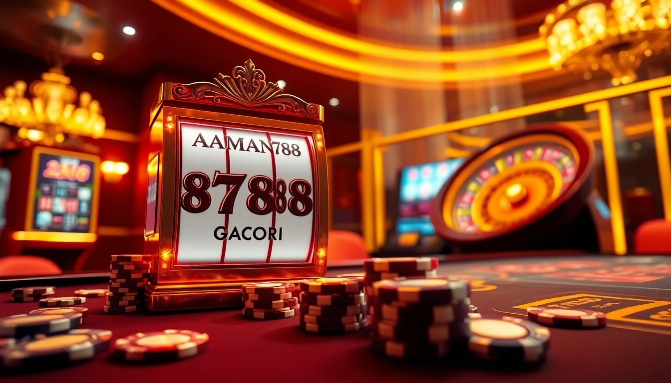 Putar mesin slot AMAN788 gacor untuk jackpot besar dalam suasana kasino yang mendebarkan.