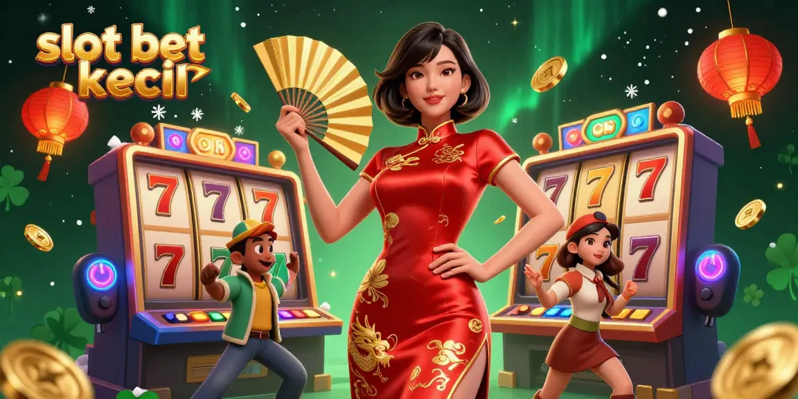 Experience excitement with slot bet kecil featuring vibrant slot machines and gold coins.