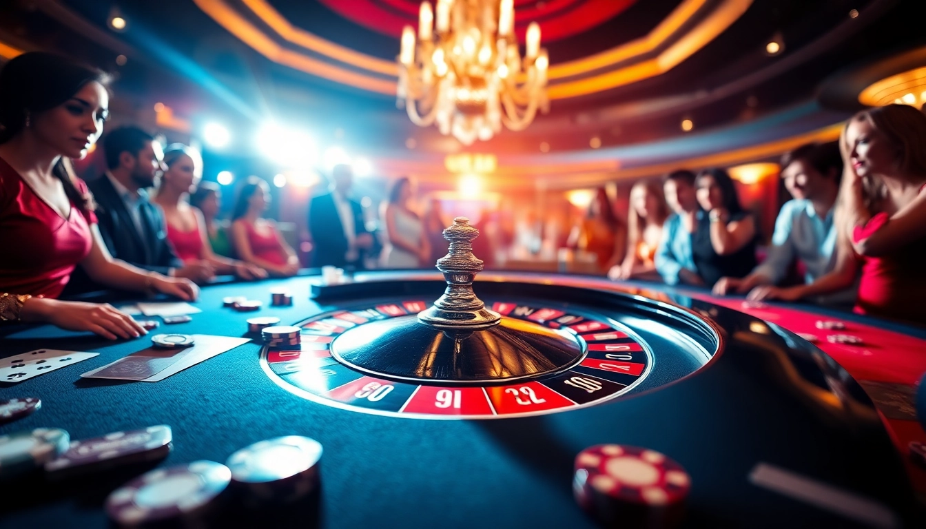 Excited players engage at the luxury casino table in the co88 gaming scene.