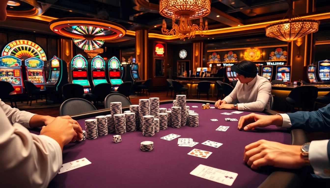 Engage in thrilling gameplay at https://tg88co.com/ with poker chips and a spinning roulette wheel.