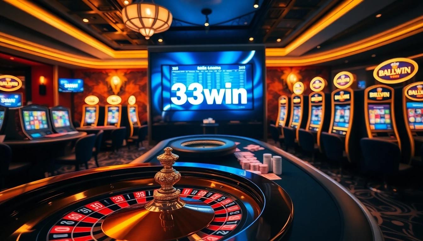 33win offers an exciting casino experience with vibrant games and professional dealers.
