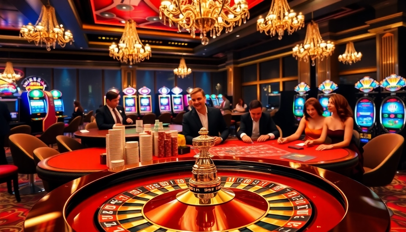 Experience the thrill of winning at J88 com in a luxurious casino setting.