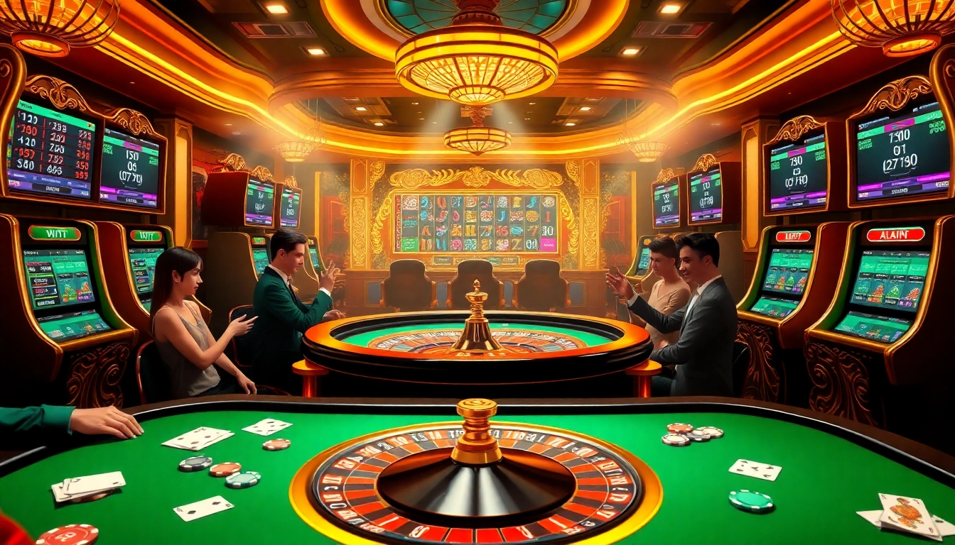 Experience the thrill of pahala4d with vibrant casino action featuring roulette, cards, and chips.