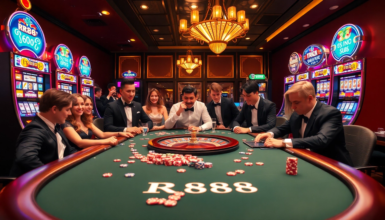 Experience thrilling gaming at https://rr88.gratis/ with poker tables and vibrant slot machines.