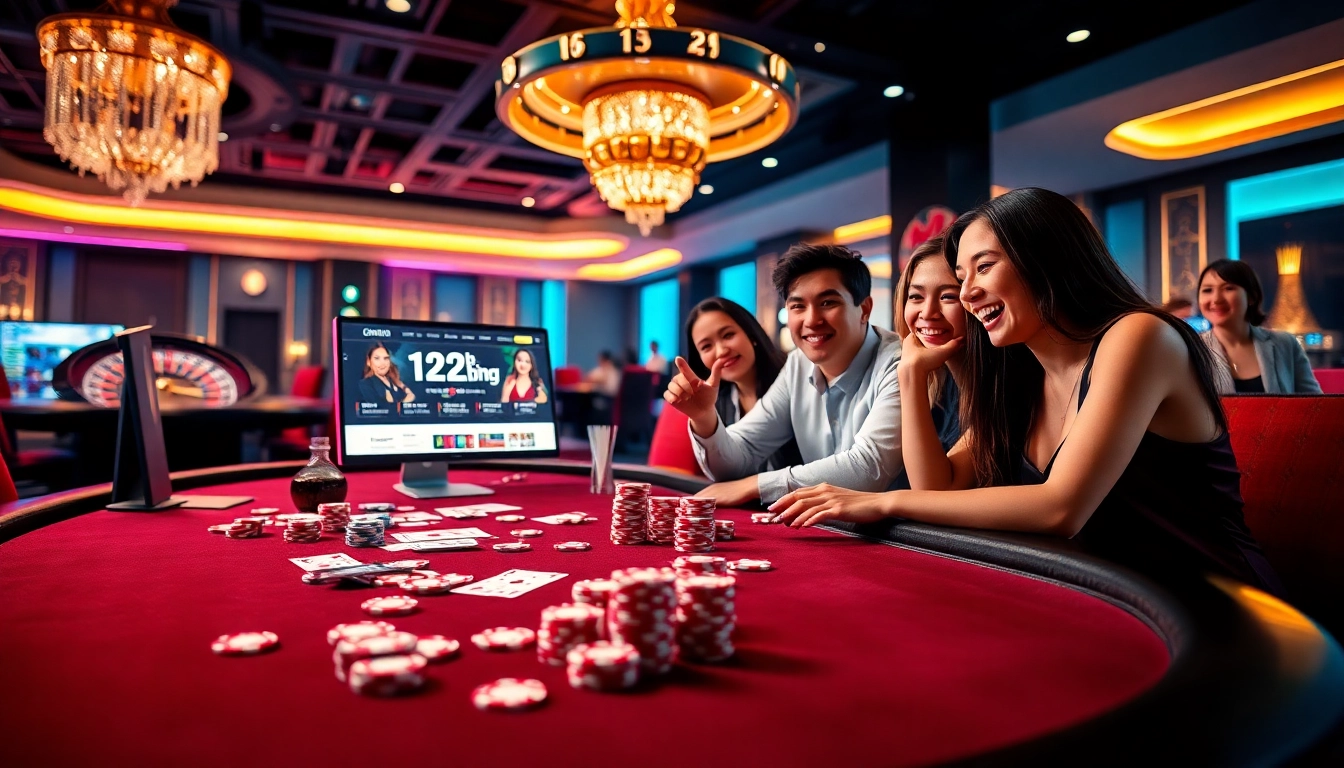 Experience thrilling gameplay at 123b.ing with vibrant casino elements and engaging players.