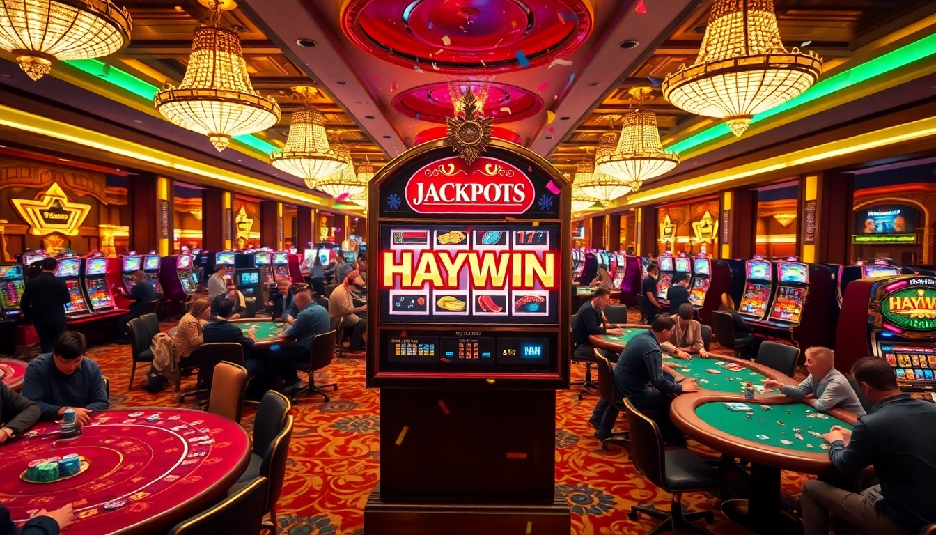 Experience the excitement of HAYWIN at a vibrant casino with thrilling games and jackpots.